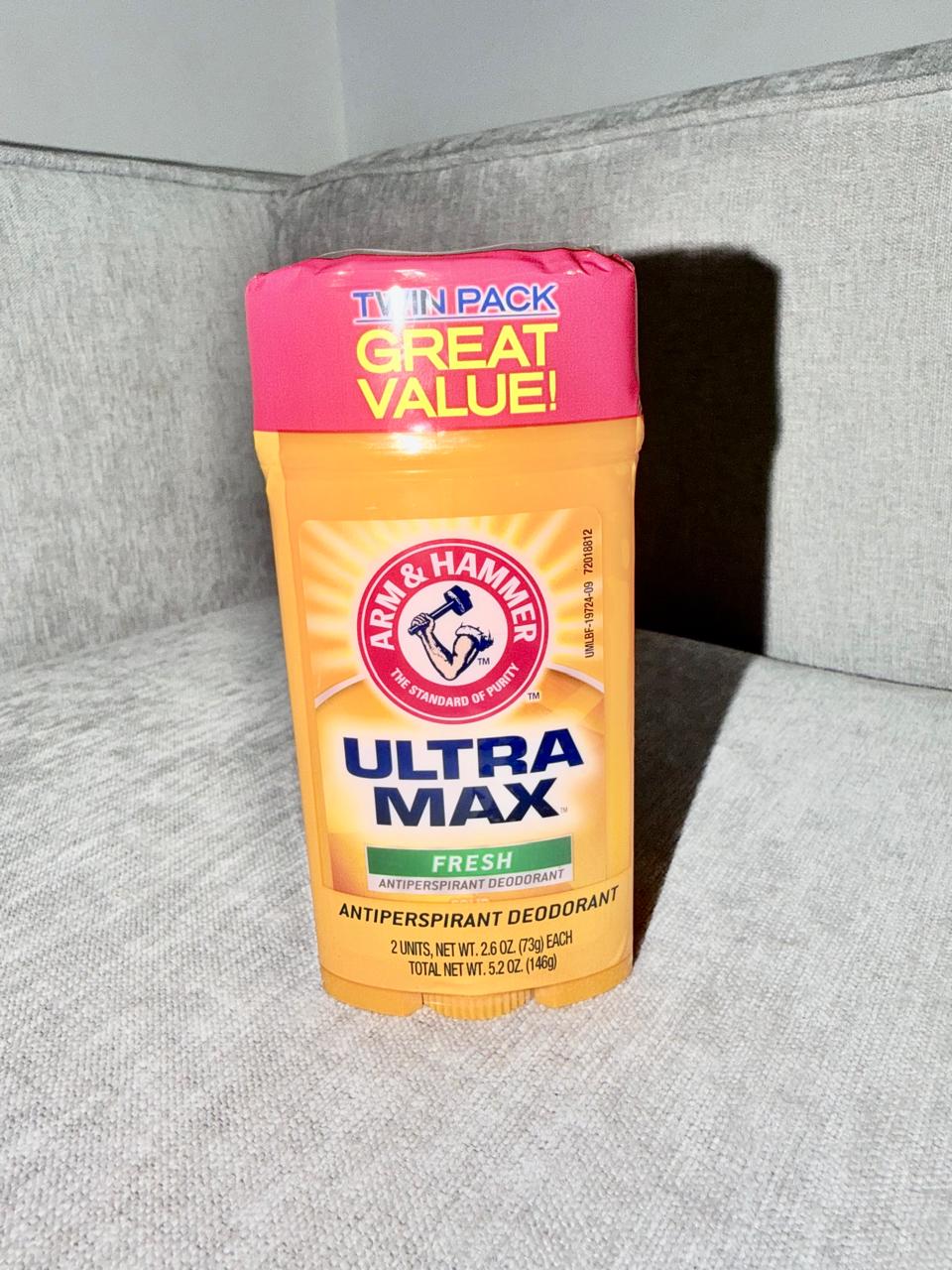 Antitranspirante desodorante ultra max fresh pack x 2 Arm & Hammer