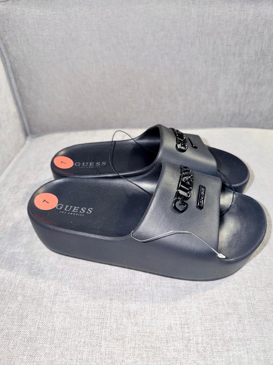 Sandalias plataforma logo - Guess