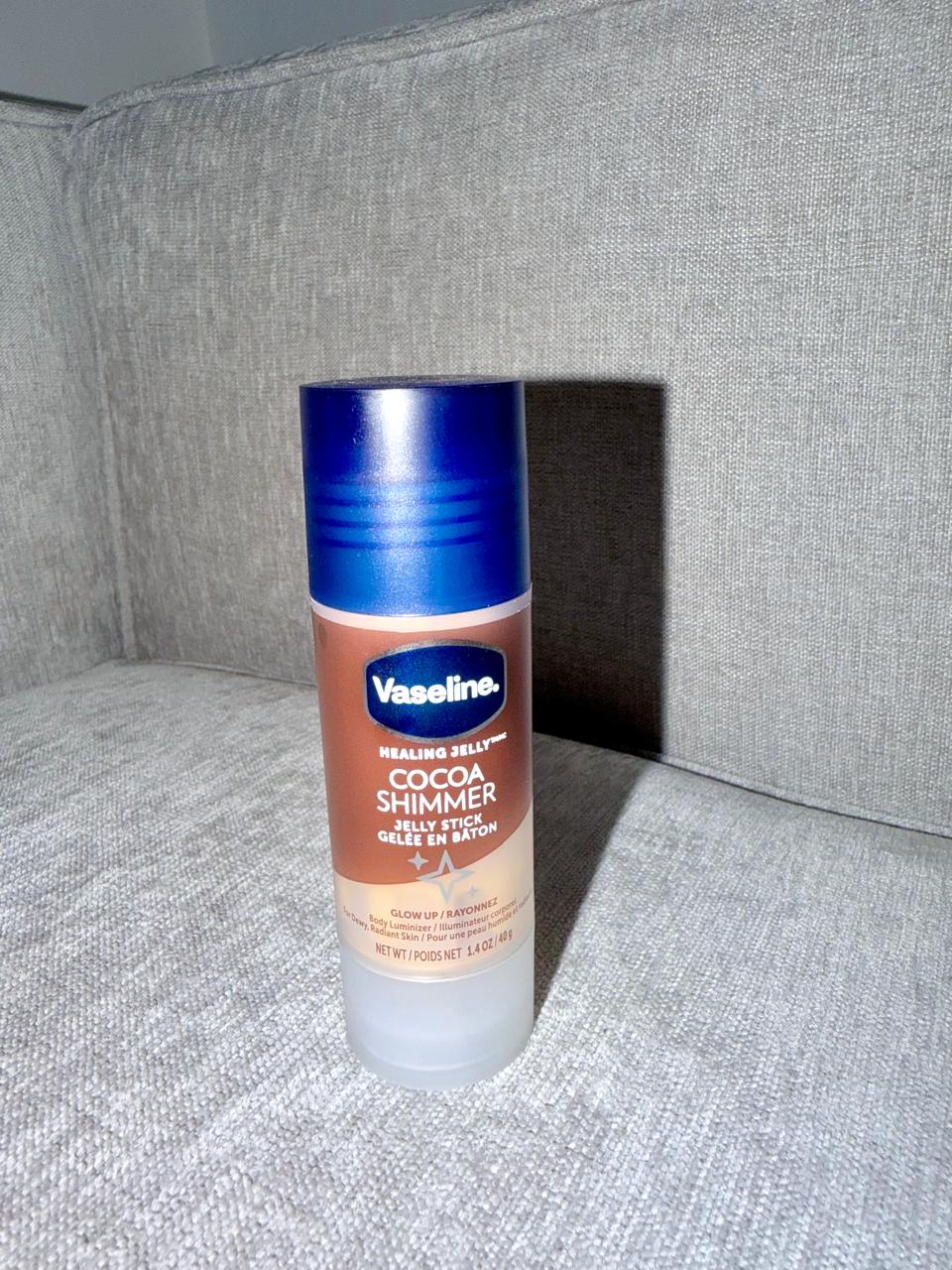 Barra hidratante corporal Cocoa Shimmer Jelly Stick - Vaseline