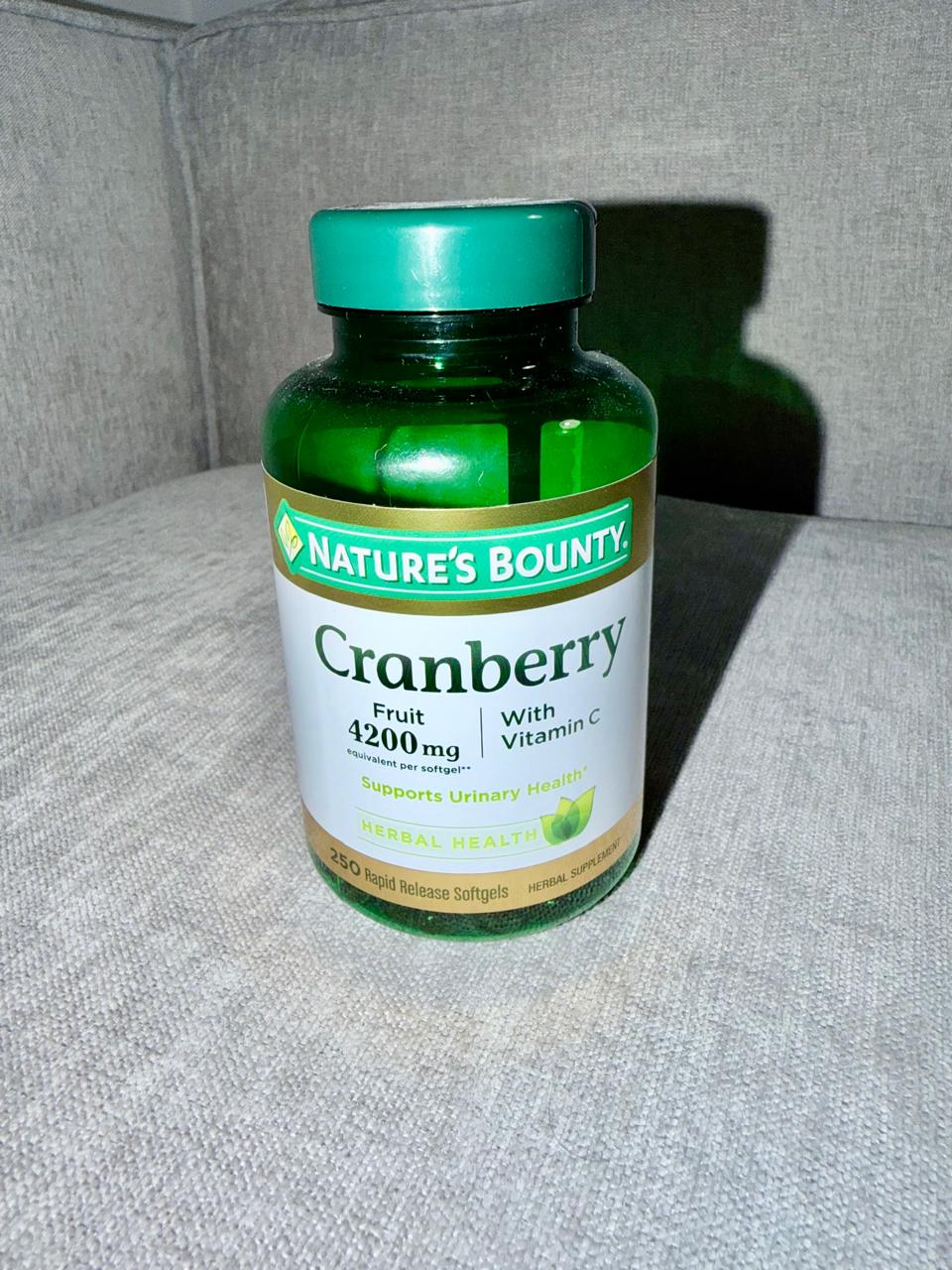 Cranberry (Arándano) + Vitamina C x 250 cápsulas - Nature's Bounty