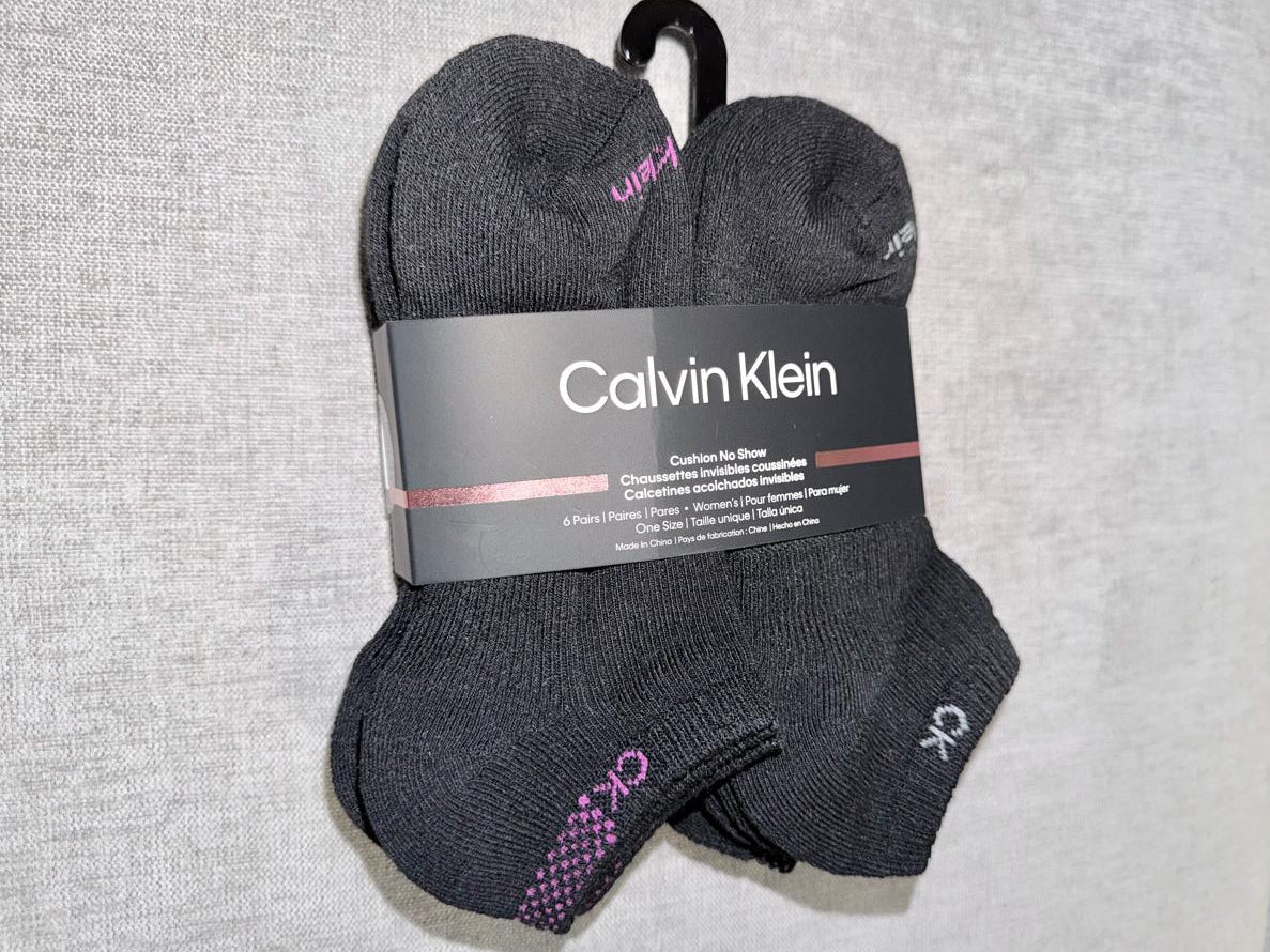 Medias tobilleras acolchadas x 6 pares  - Calvin Klein