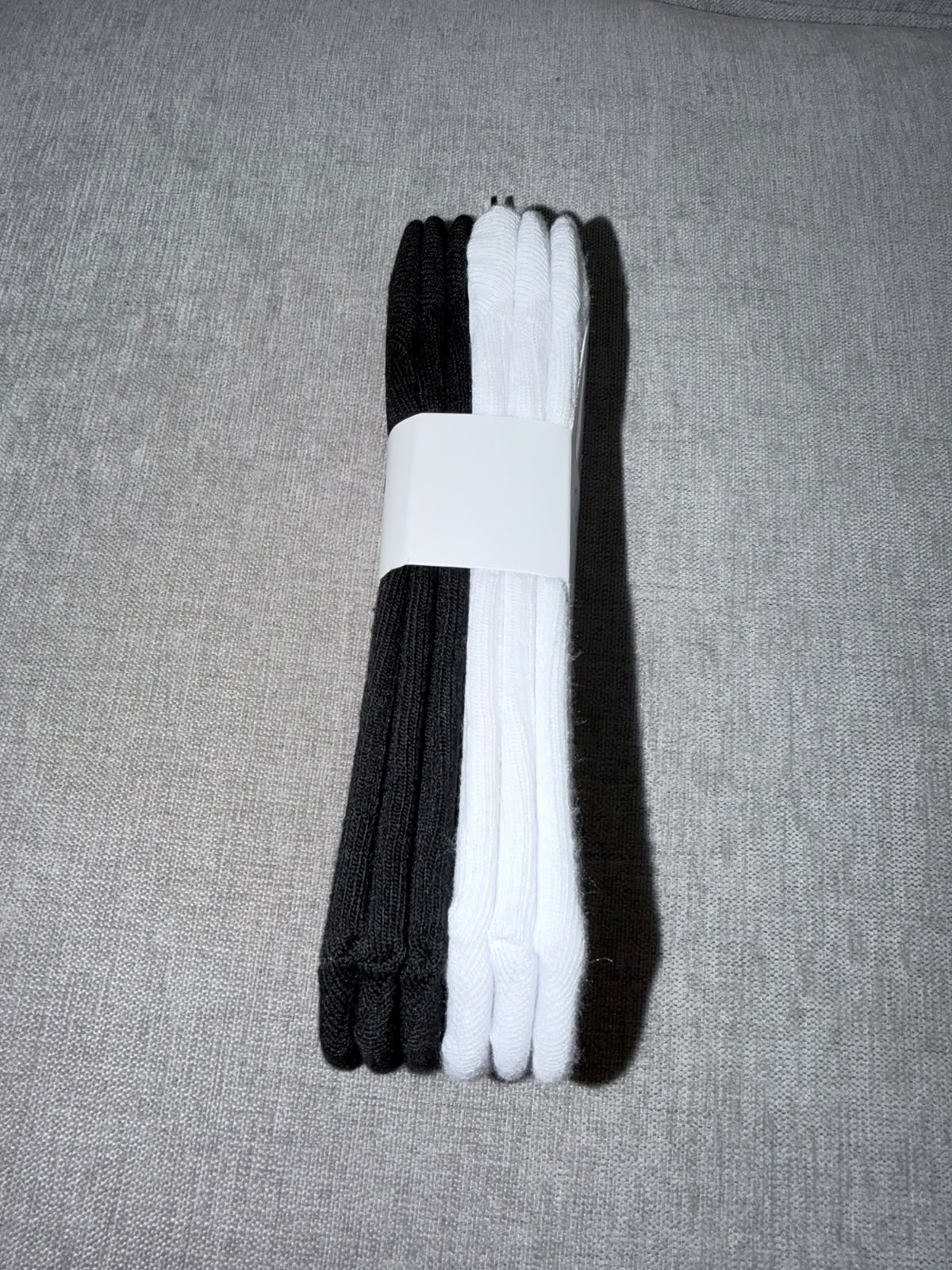 Medias tobilleras delgadas x 6 pares negro/blanco - Calvin Klein