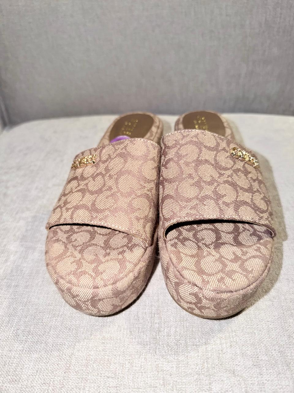 Sandalias plataforma completa mini print - Guess