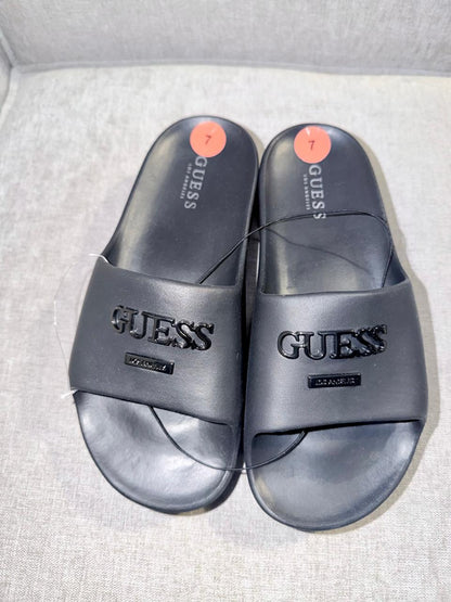 Sandalias plataforma logo - Guess
