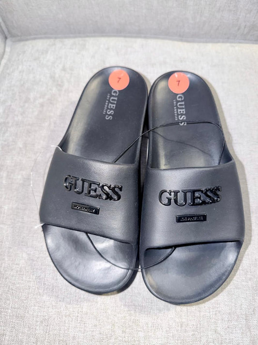 Sandalias plataforma logo - Guess