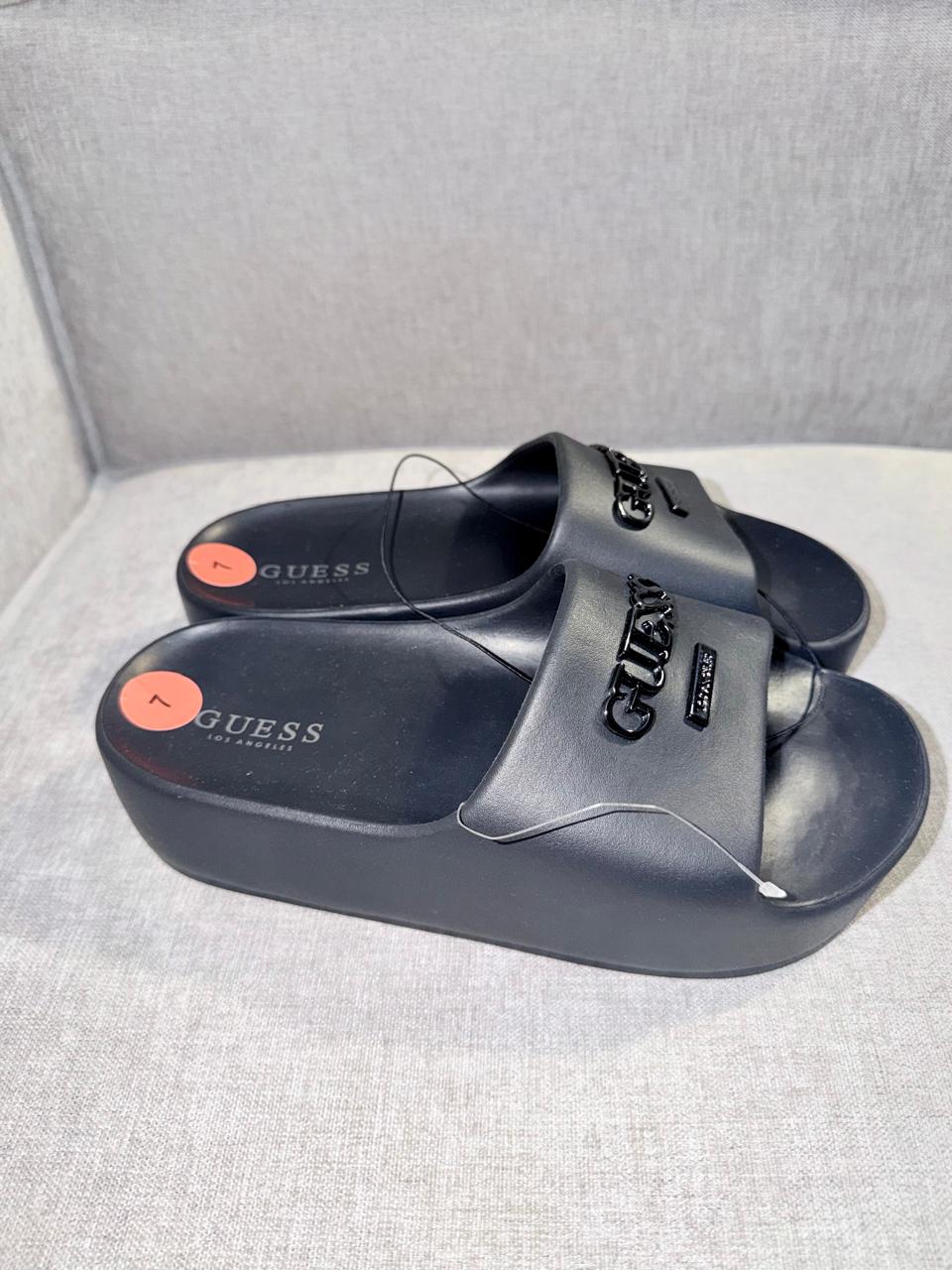Sandalias plataforma logo - Guess