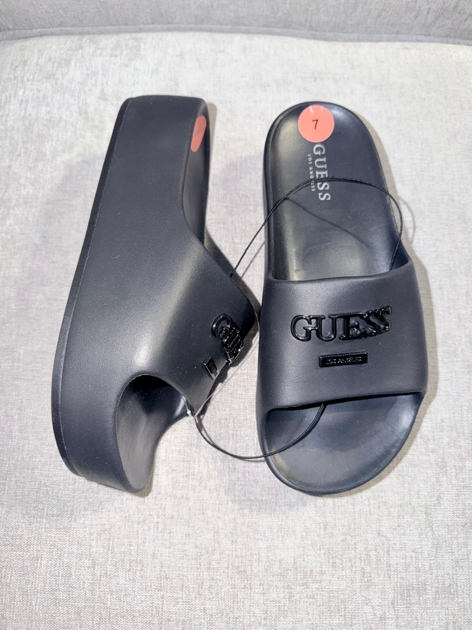 Sandalias plataforma logo - Guess
