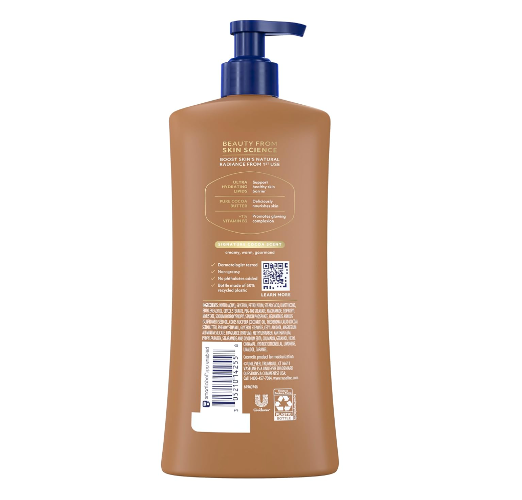 Vaseline loción corporal hidratante Cocoa Radiant